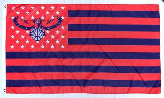 Atlanta Hawks Flag-3x5 FT atl hawks Banner-100% polyester by flagsshop
