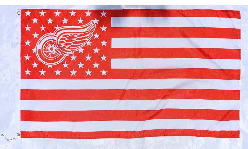 NHL Detroit Red Wings Flag-3x5FT Banner-100% polyester by flagsshop