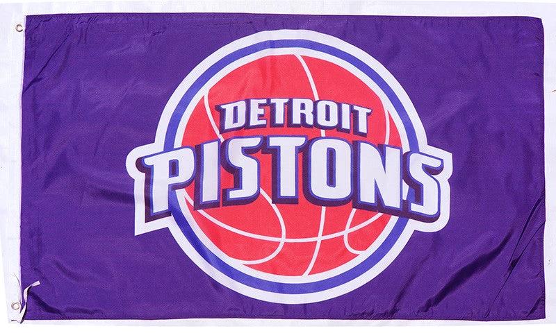 Detroit Pistons Flag-3x5FT Banner-100% polyester by flagsshop