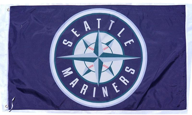 Seattle Mariners Flag-3x5FT Banner-100% polyester by flagsshop