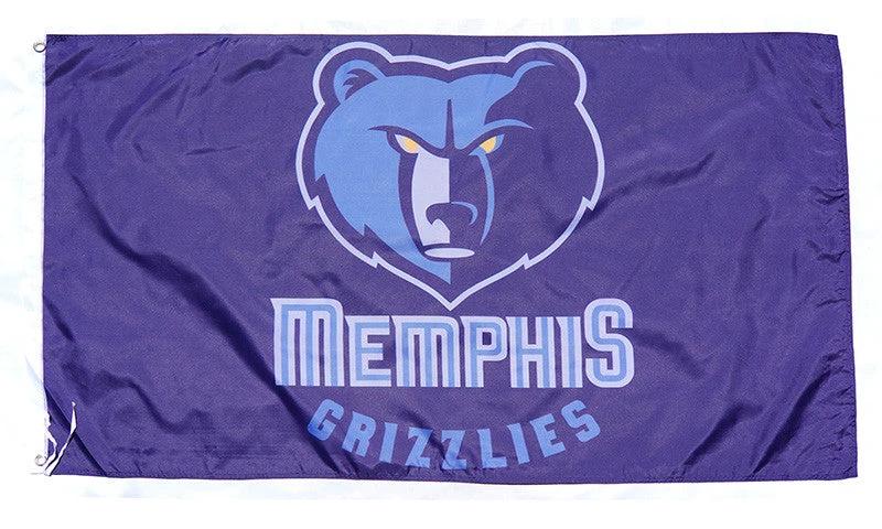 Memphis Grizzlies Flag-3x5FT Banner-100% polyester by flagsshop