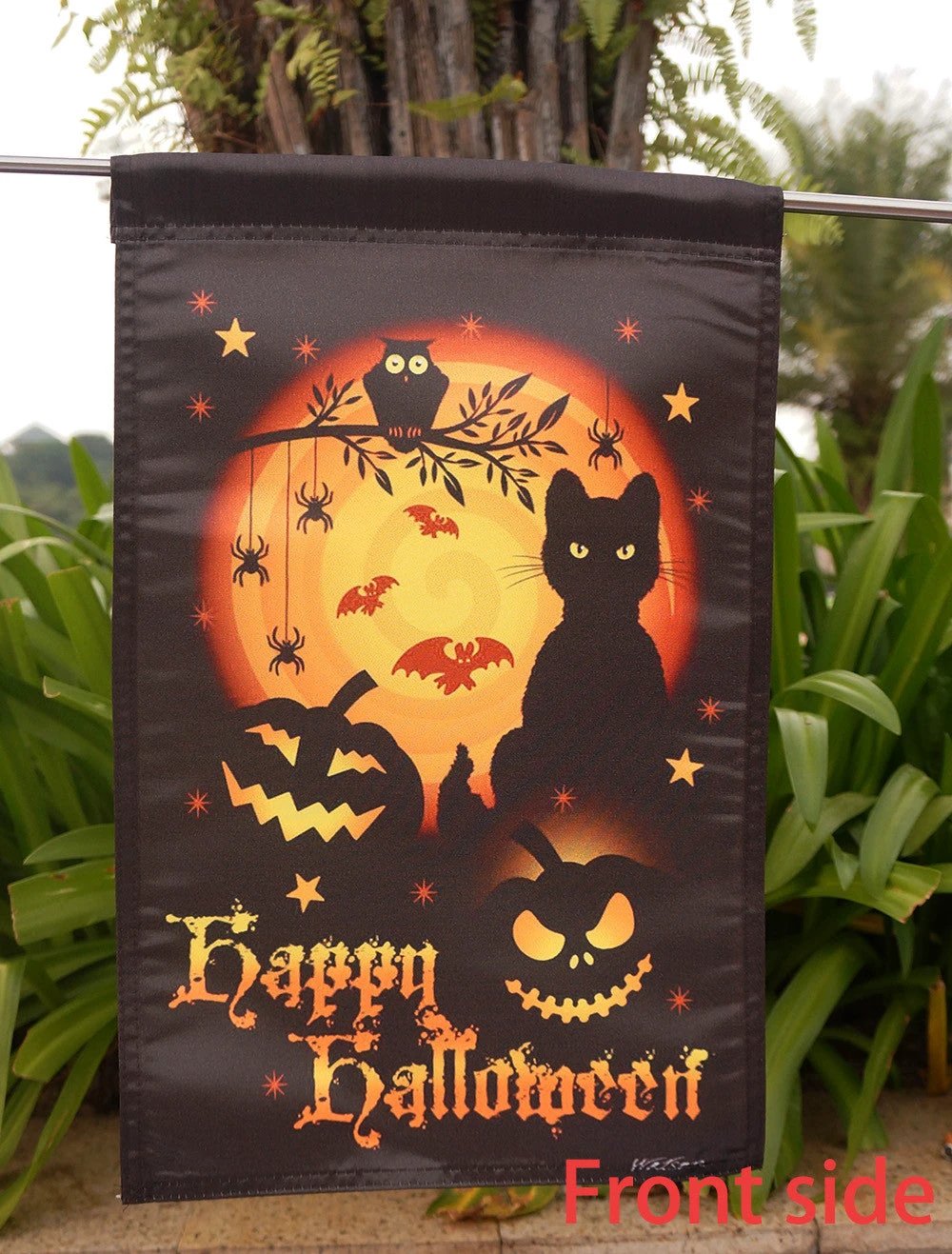 Toland Home Garden "Scary Halloween Halloween/Fall" Decorative Garden Flag, "12.5 x 18" "28 x 40" Inches by flagsshop