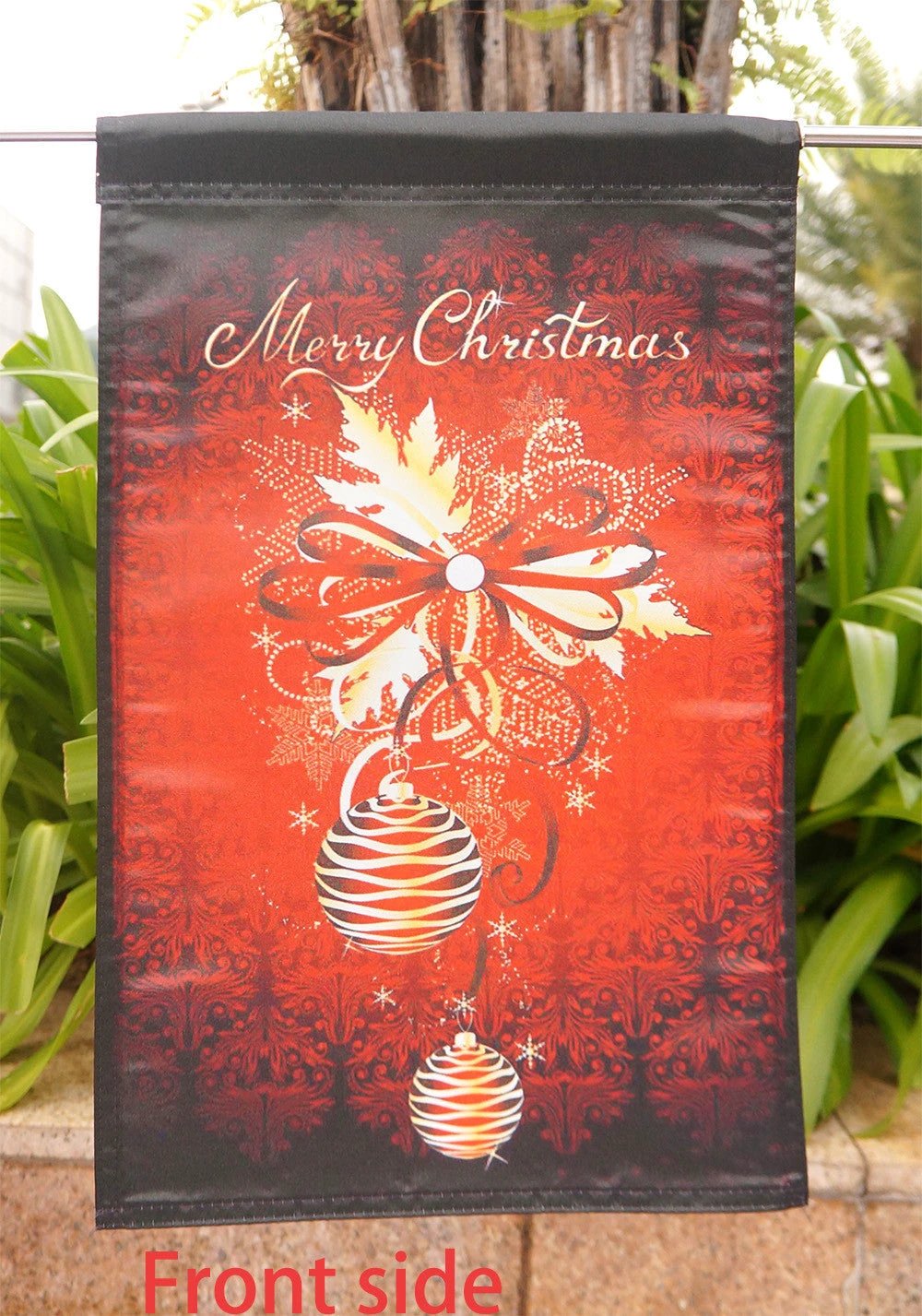 Traditional Merry Christmas Home Garden Flag - "12.5 x 18" "28 x 40" Inches by flagsshop