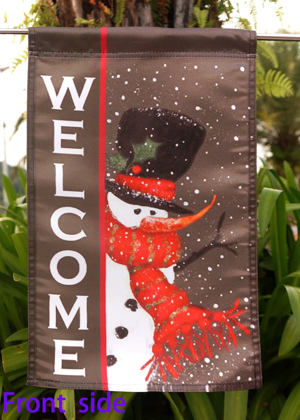 Snowman Welcome - Decorative Winter Christmas Black Fla 12.5'' x 18" "28 x 40" Inches by flagsshop