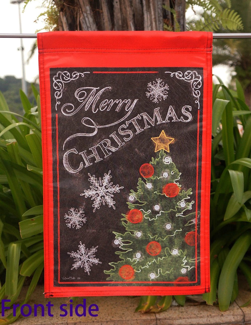 Merry Christmas Tree - Merry Christmas -Decorative Flag 12.5 ''x 18" 28 x 40" Inches by flagsshop