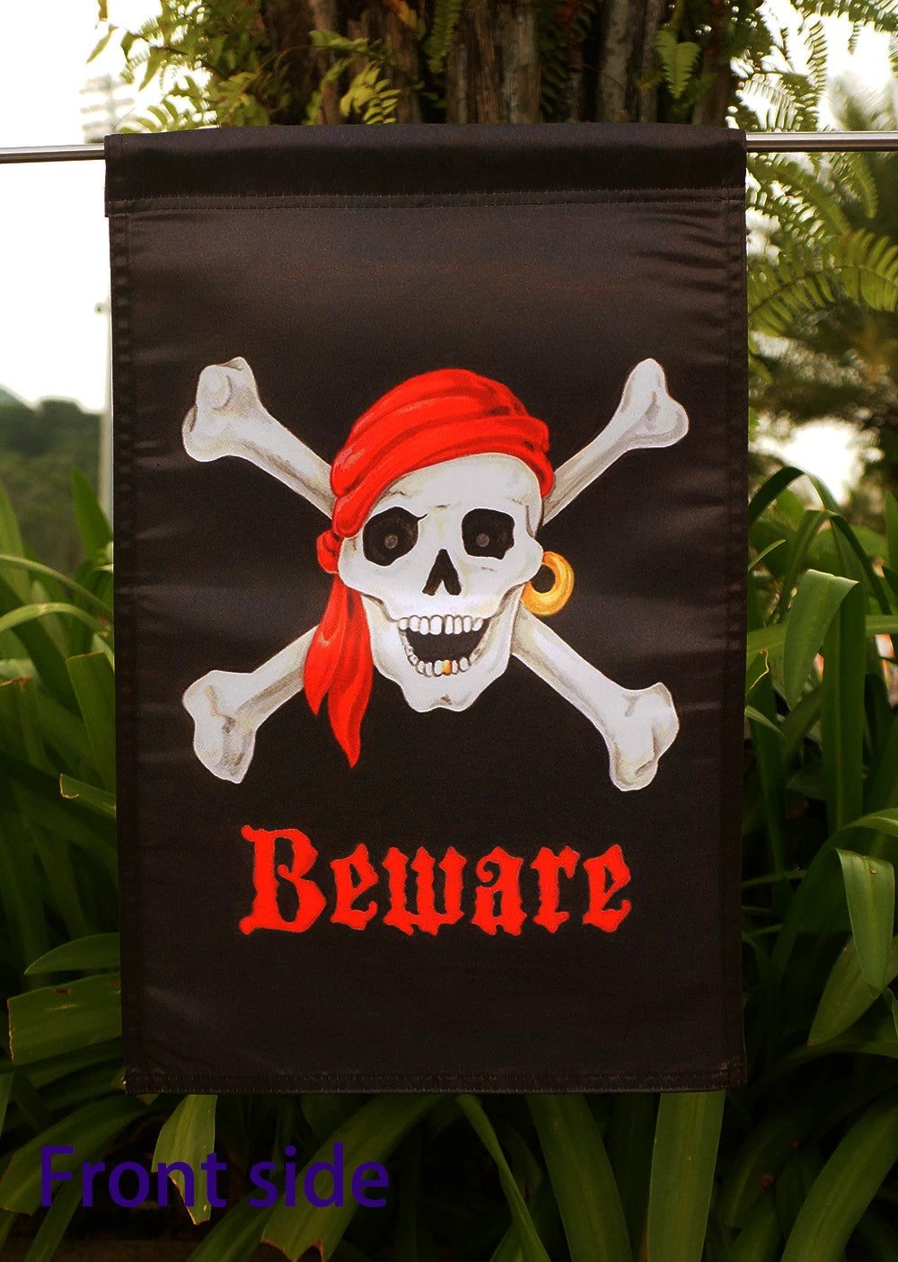 NEW Pirate w Red Bandana Jolly Roger Flag Banner"12.5 x 18" "28 x 40" Inches by flagsshop