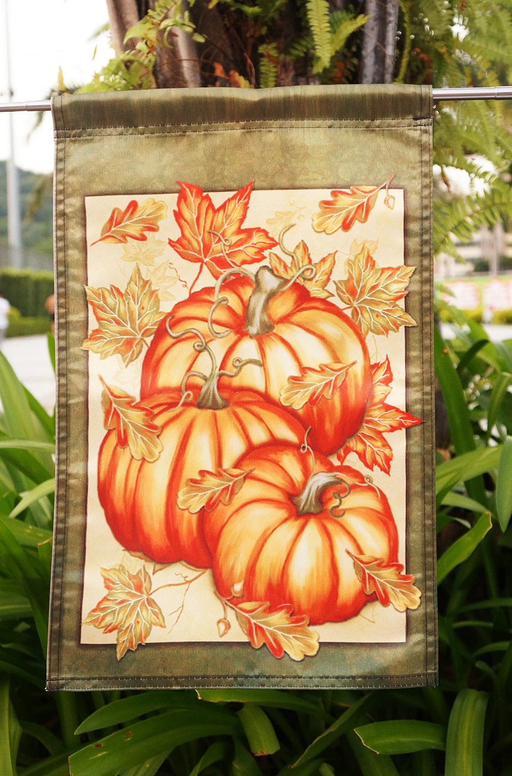 Halloween Home Garden Pumpkin Spice Decorative Garden Flag - "18" x 12.5 " ''28 x 40'' inches by flagsshop