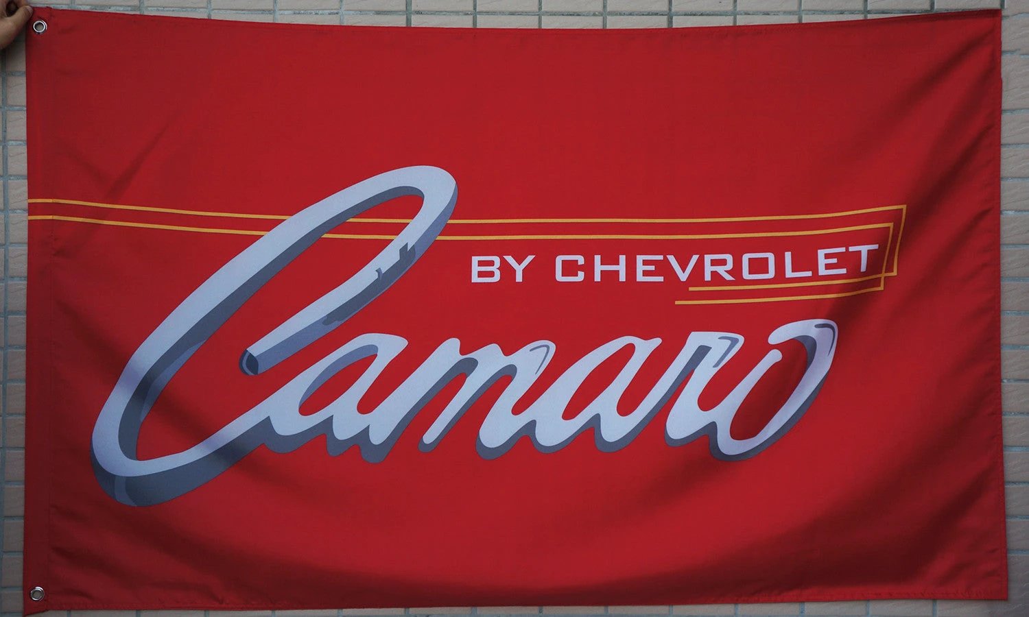 Chevrolet Camaro flag for car racing-3x5 FT-Checkered Banner-Red-Green-Black-White by flagsshop