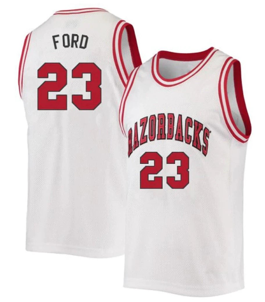 Derrian Ford Jersey Arkansas Razorbacks College Basketball 100 Season #23 by My store basketball