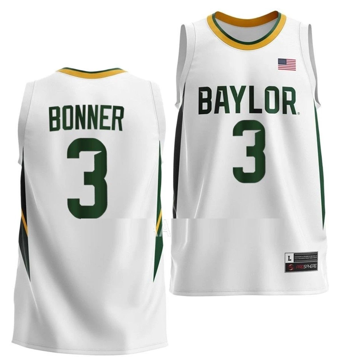 Dale Bonner Jersey Baylor Bears College Basketball #3 by My store basketball