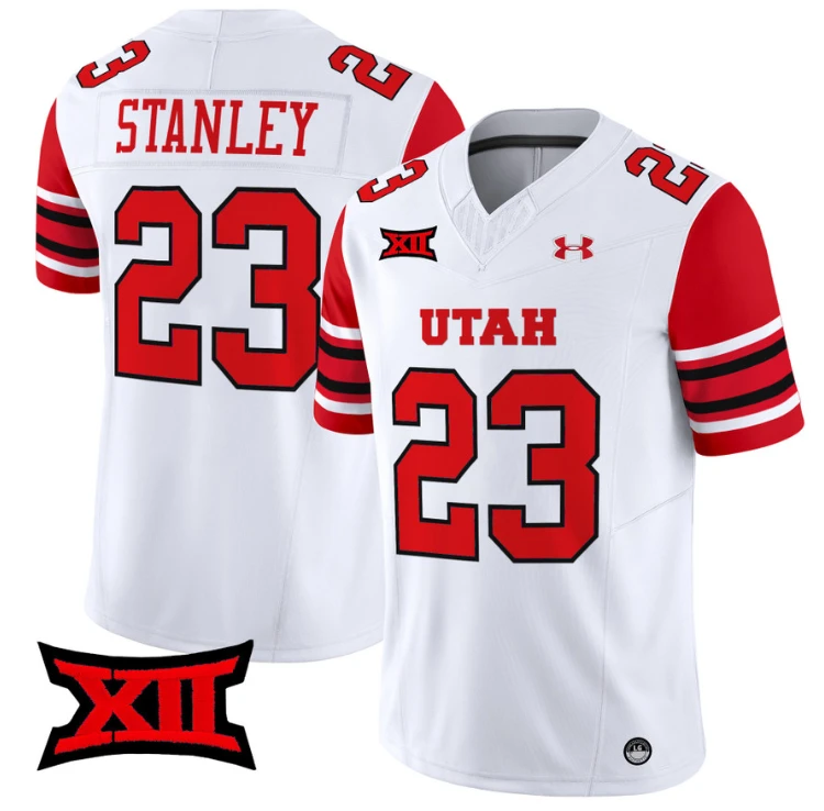 Dijon Stanley Jersey #23 Utah Utes Vapor Limited College Football Stitched White by My Store