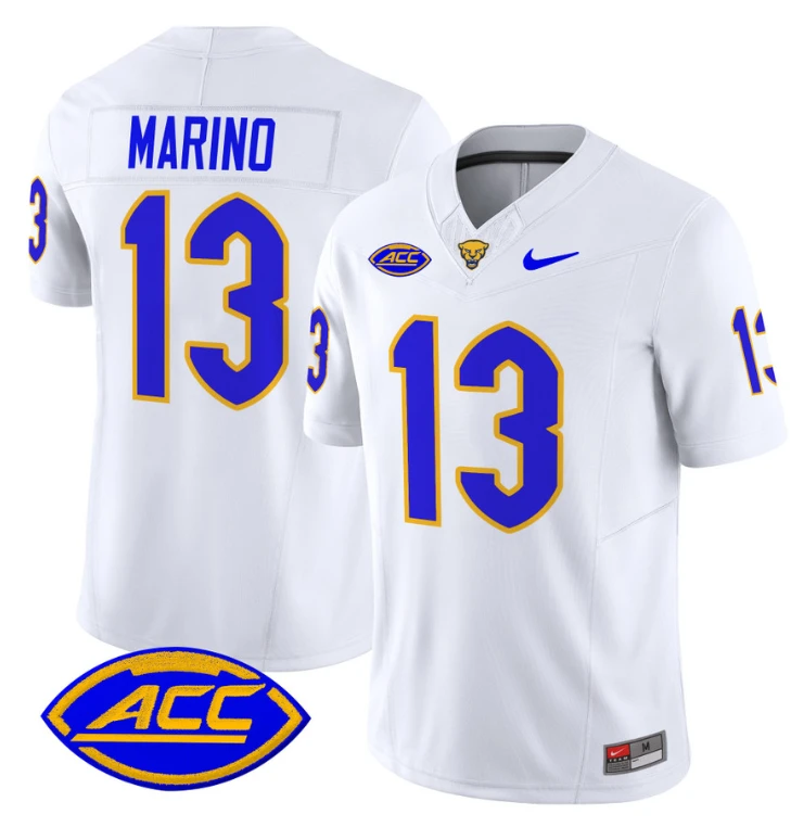 Dan Marino Jersey #13 Pittsburgh Panthers Vapor Limited College Football Stitched White by My Store