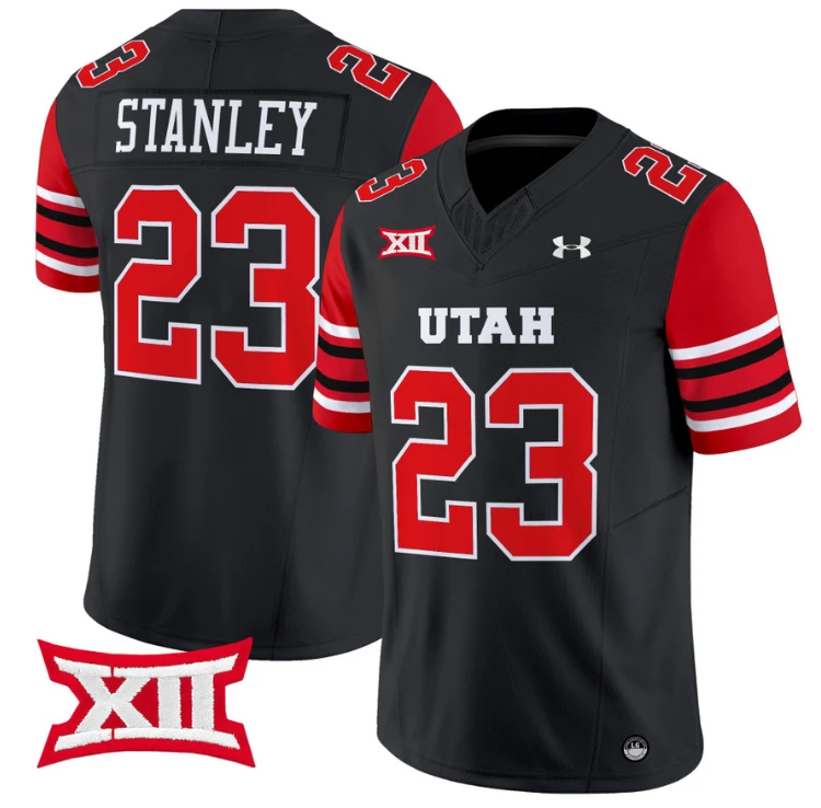 Dijon Stanley Jersey #23 Utah Utes Vapor Limited College Football Stitched Black by My Store