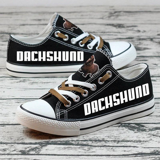 Dachshund Canvas Sneakers Shoes For Men Women Fans by Crocs