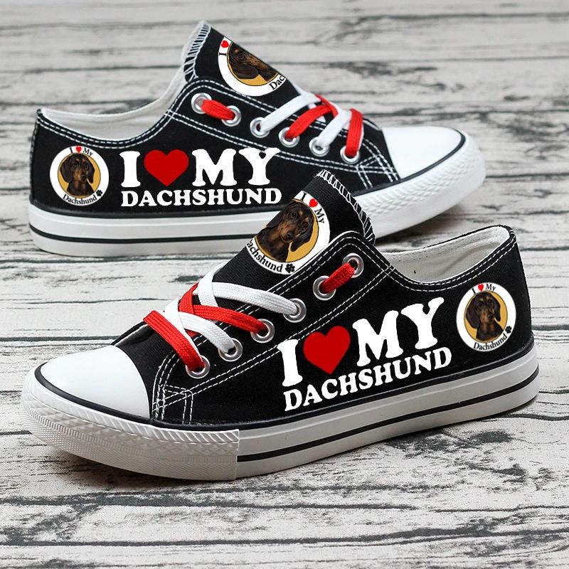 Dachshund Canvas Sneakers Shoes For Men Women Fans by Crocs