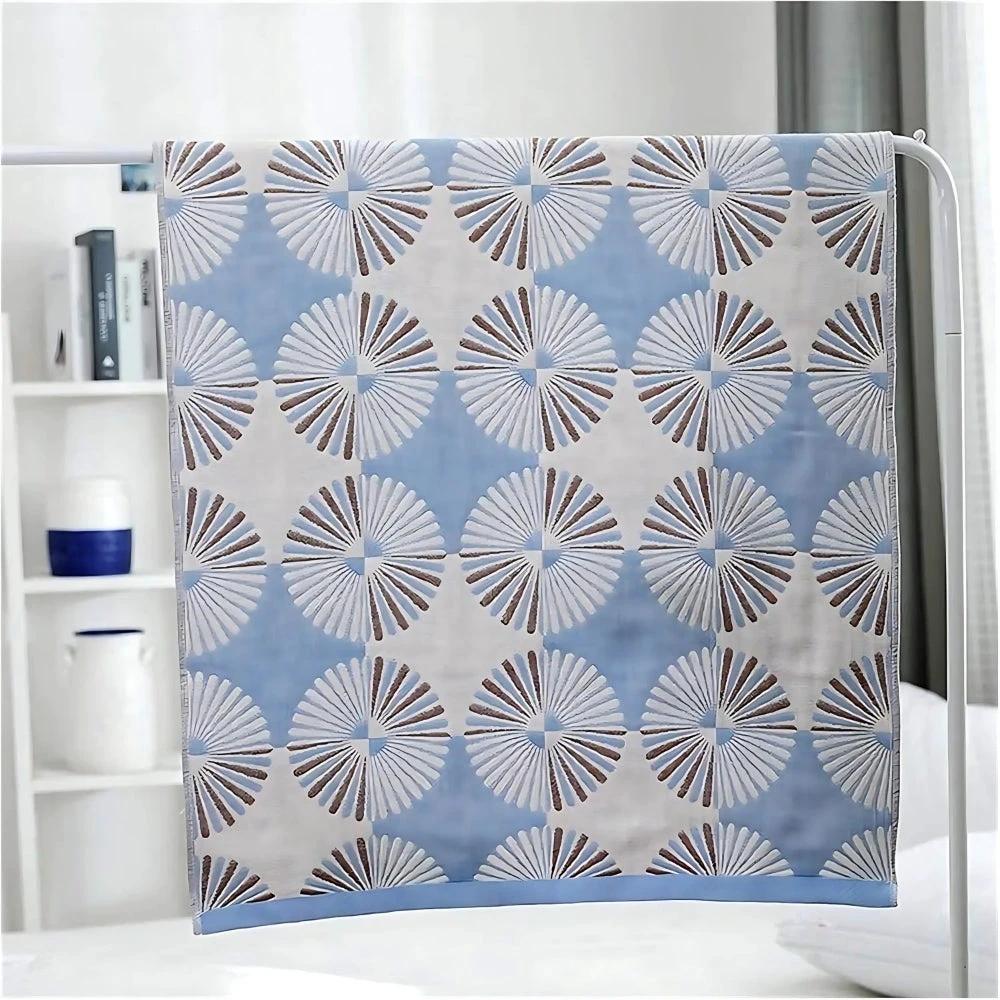 Dahlia Blossom Cotton Bath Towel by Casa & Beyond