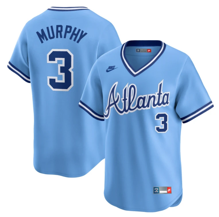 Dale Murphy Atlanta BravesThrowback Light Blue Jersey - All Stitched by My Store