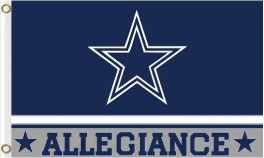 Dallas Cowboys ALLEGIANCE Flag 3X5 Ft Polyester Banner USA 90x150cm by flagsjustdoit