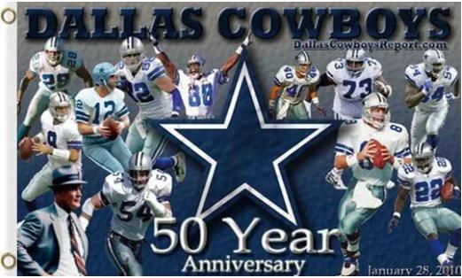 Dallas Cowboys Club Sport Team Flag 3X5 Ft Polyester Banner USA 90x150cm by flagsjustdoit