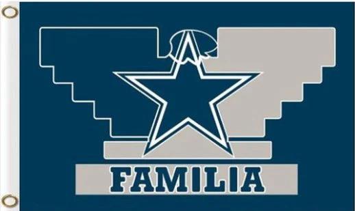 Dallas Cowboys Familia Flag 3X5 Ft Polyester Banner USA 90x150cm by flagsjustdoit