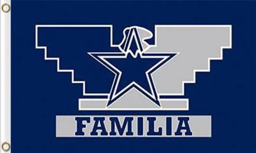 Dallas Cowboys Familia Flag 3X5 Polyester Banner USA 90x150cm by flagsjustdoit