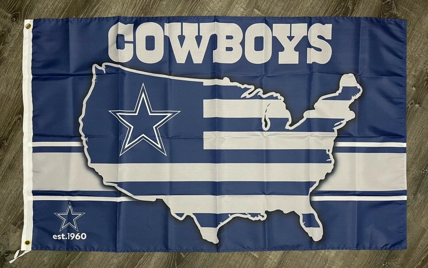 Dallas Cowboys Flag 3x5 ft Sports Football Banner Man-Cave Garage by flagsjustdoit