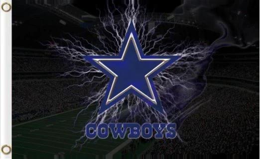 Dallas Cowboys Lightning Sport Team Flag 3X5 Ft Polyester Banner USA 90x150cm by flagsjustdoit