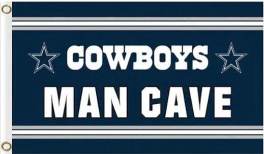 Dallas Cowboys MAN CAVE Outdoor Flag 3X5 Ft Polyester Banner USA 90x150cm by flagsjustdoit