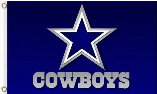 Dallas Cowboys National Football Club Flag 3X5 Polyester Banner USA 90x150cm by flagsjustdoit