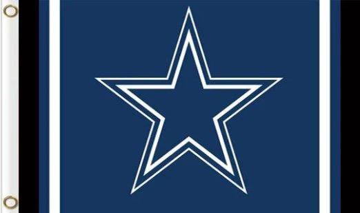 Dallas Cowboys National Football Flag 3X5 Ft Polyester Banner USA 90x150cm by flagsjustdoit