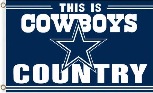 Dallas Cowboys National Football Sport Flag 3X5 Ft Polyester Banner USA 90x150cm by flagsjustdoit