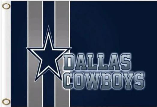 Dallas Cowboys Team Flag 3X5 Polyester Banner USA 90x150cm by flagsjustdoit