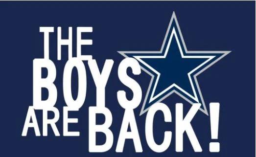Dallas Cowboys The Boys Are Back Flag 3X5 Ft Polyester Banner USA 90x150cm by flagsjustdoit