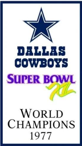 Dallas Cowboys World Champions 1977 Flag 3X5 Ft Polyester Banner USA 90x150cm by flagsjustdoit