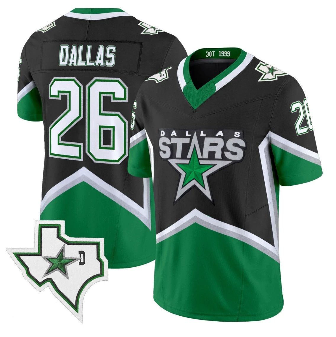 Dallas Jersey #26 Dallas Stars 99 Throwback Vapor Football Style Stitched by My Store NCAA Football Jerseys