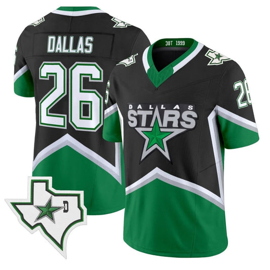 Dallas Jersey #26 Dallas Stars 99 Throwback Vapor Football Style Stitched by My Store NCAA Football Jerseys