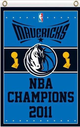 Dallas Mavericks Champions Flag 3X5Ft Polyester Banner USA Digital Print by flagsjustdoit