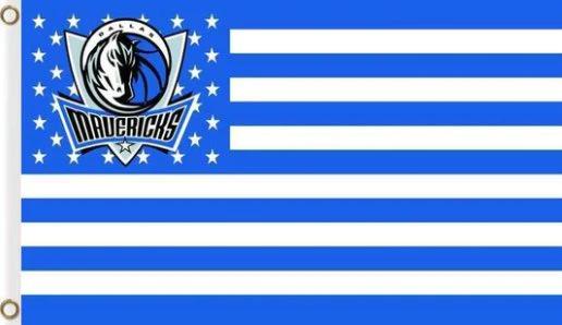 Dallas Mavericks Team US Flag 3X5Ft Polyester Banner USA Digital Print by flagsjustdoit