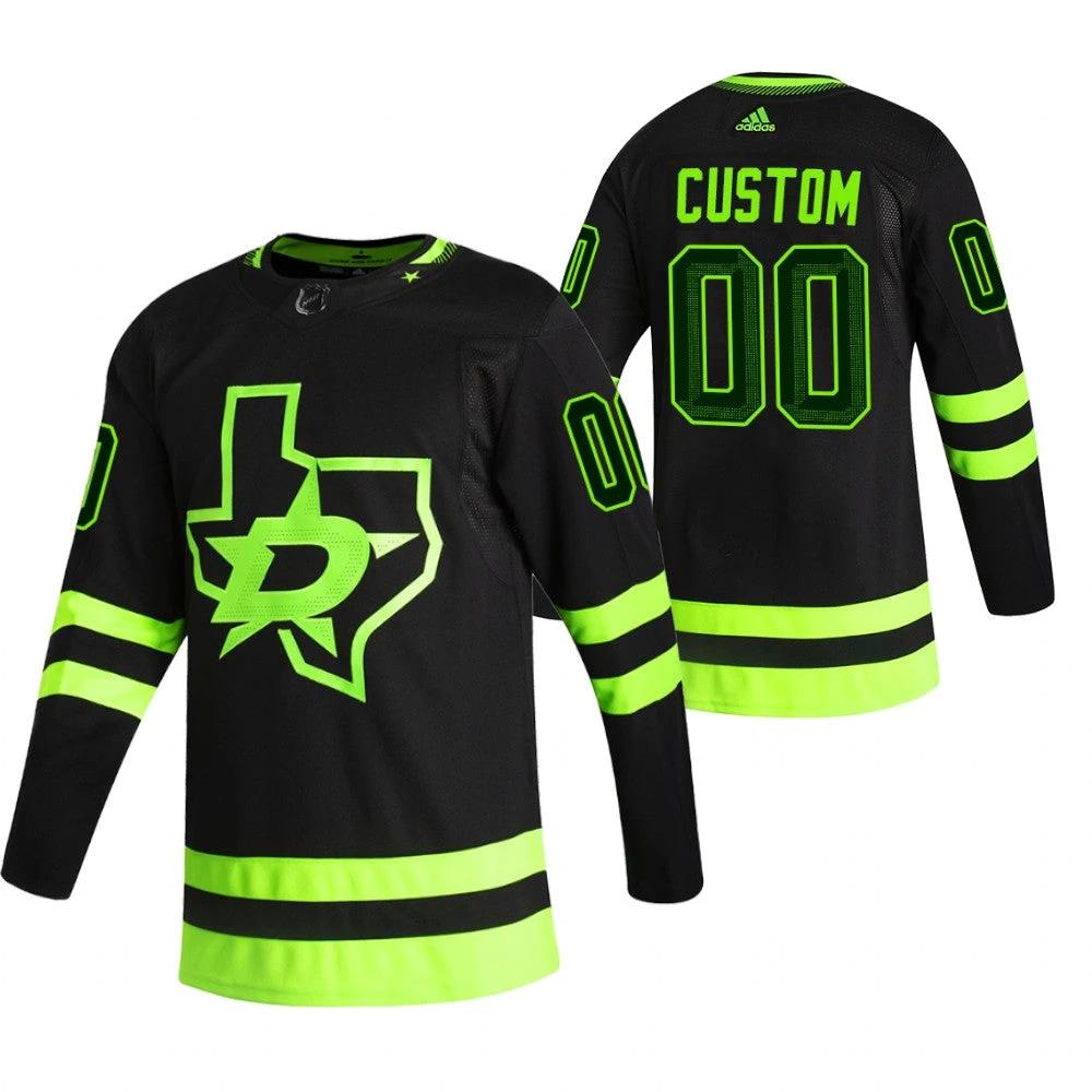 Dallas Stars Custom Black 2020-21 Alternate Player NHL Jersey by Hockey David