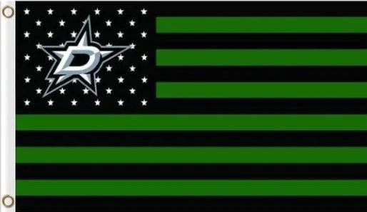 Dallas Stars Flag 3X5Ft Polyester Digital Print Banner USA by flagsjustdoit