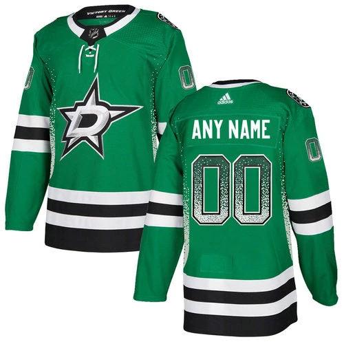 Dallas Stars Green Customized Drift Fashion Jersey by Hockey David