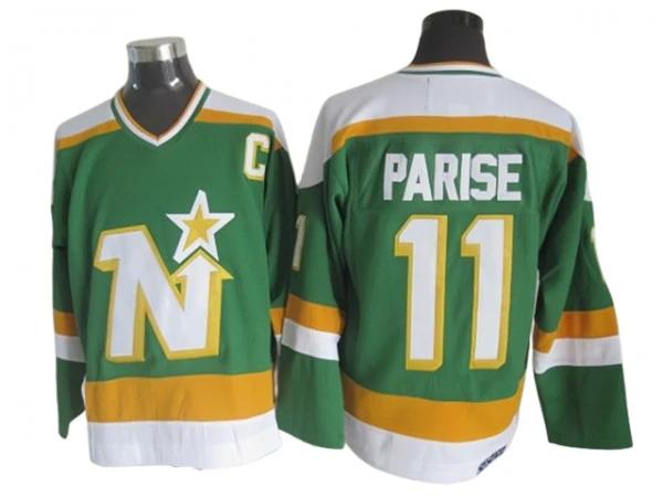 Dallas Stars #11 J. P. Parise 1980's Vintage CCM Jersey - Green by Hockey David
