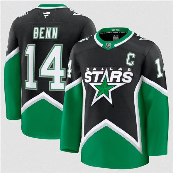 Dallas Stars #14 Jamie Benn Black 2025-26 Alternate Stitched Hockey Jersey by Hockey David