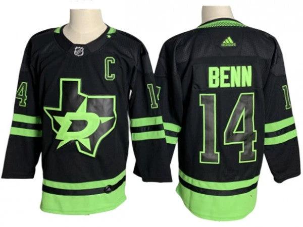 Dallas Stars #14 Jamie Benn Black Alternate Jersey by Hockey David