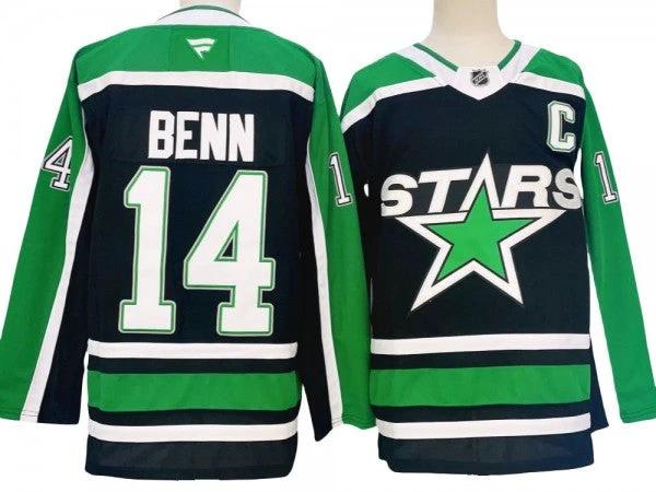 Dallas Stars #14 Jamie Benn Black Reverse Retro 2.0 2024 Jersey by Hockey David