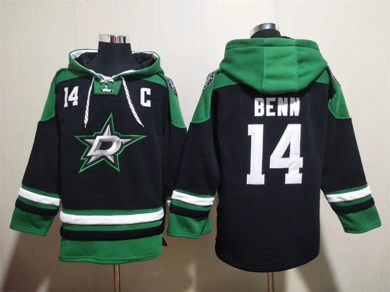 Dallas Stars #14 Jamie Benn Pullover Hoodie by Hoodie Pullover
