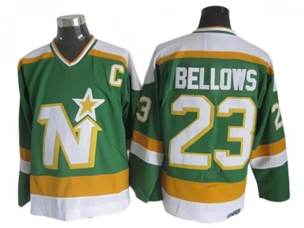 Dallas Stars #23 Brian Bellows 1980's Vintage CCM Jersey - Green by Hockey David
