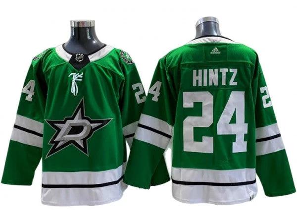 Dallas Stars #24 Roope Hintz Green Home Jersey by Hockey David