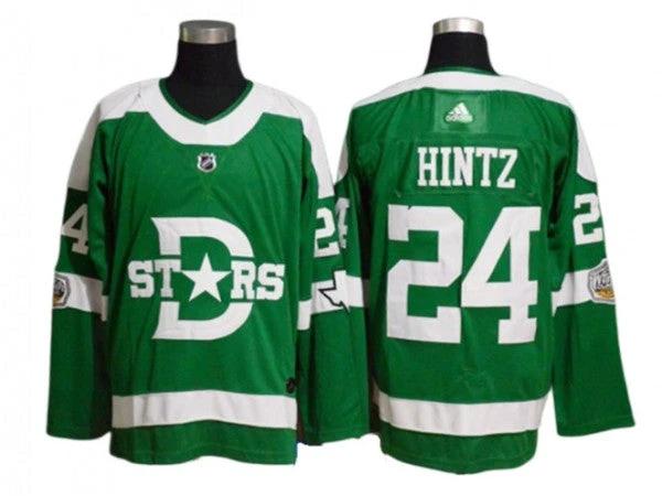Dallas Stars #24 Roope Hintz Green Winter Classic Jersey by Hockey David