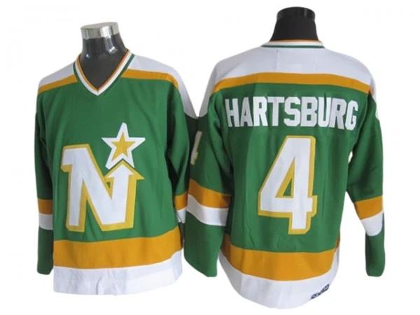 Dallas Stars #4 Craig Hartsburg 1980's Vintage CCM Jersey - Green by Hockey David